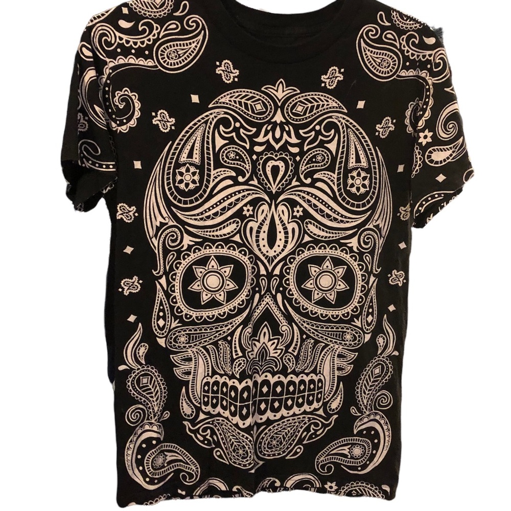 DOM Sugar Skull T-Shirt Size Small Cotton